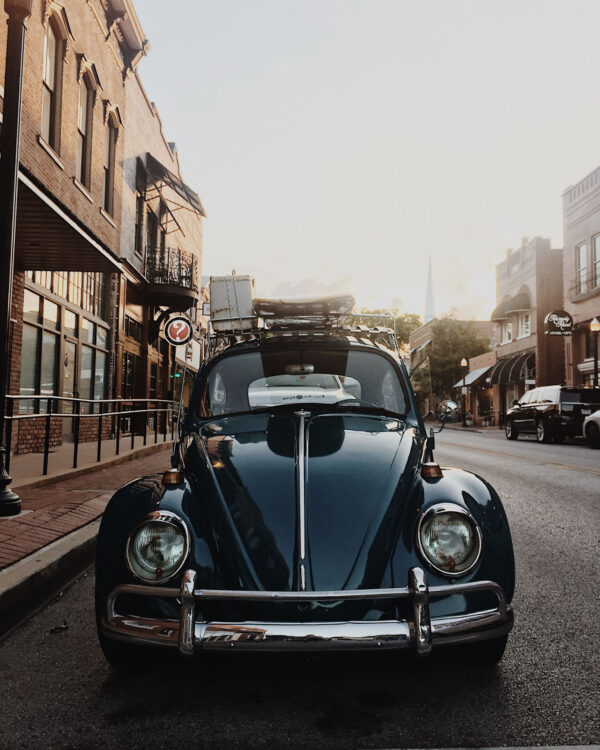 Black Vintage Car